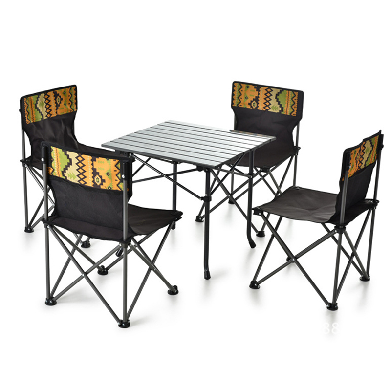 Camping Cooking Dining Set - #@Hot Selling Portable 5-Folding Wood Panel