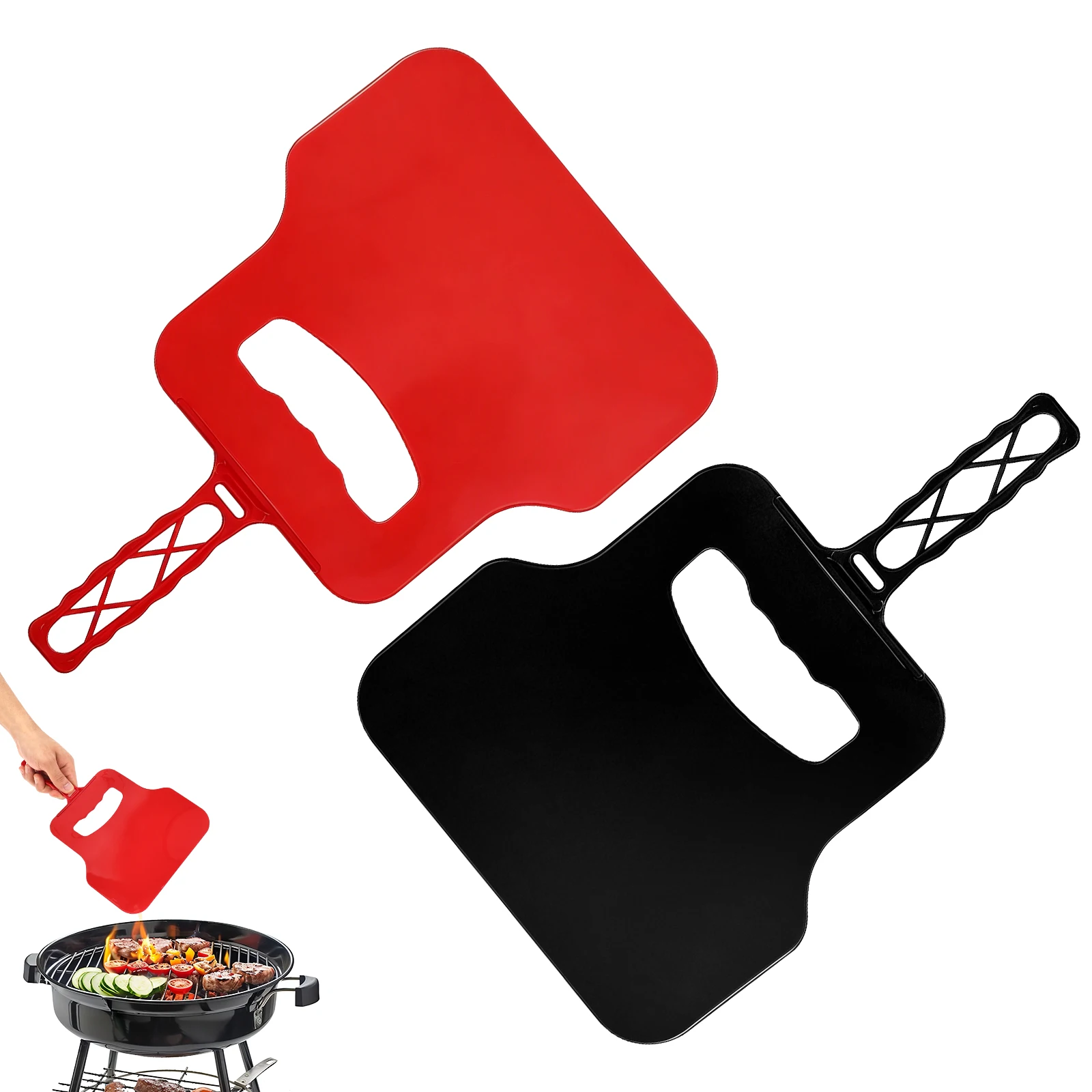 Camping Cooking Device - Manual Wind Maker Plastic Hand Fan