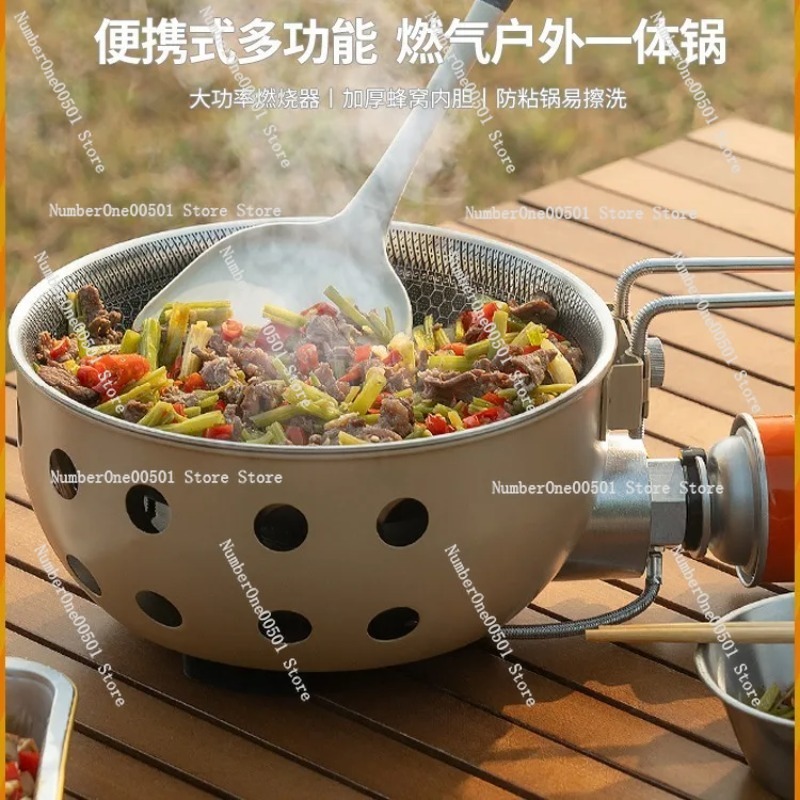 Camping Cooking Accessories Set - Portable Outdoor Cooking Pot All in
