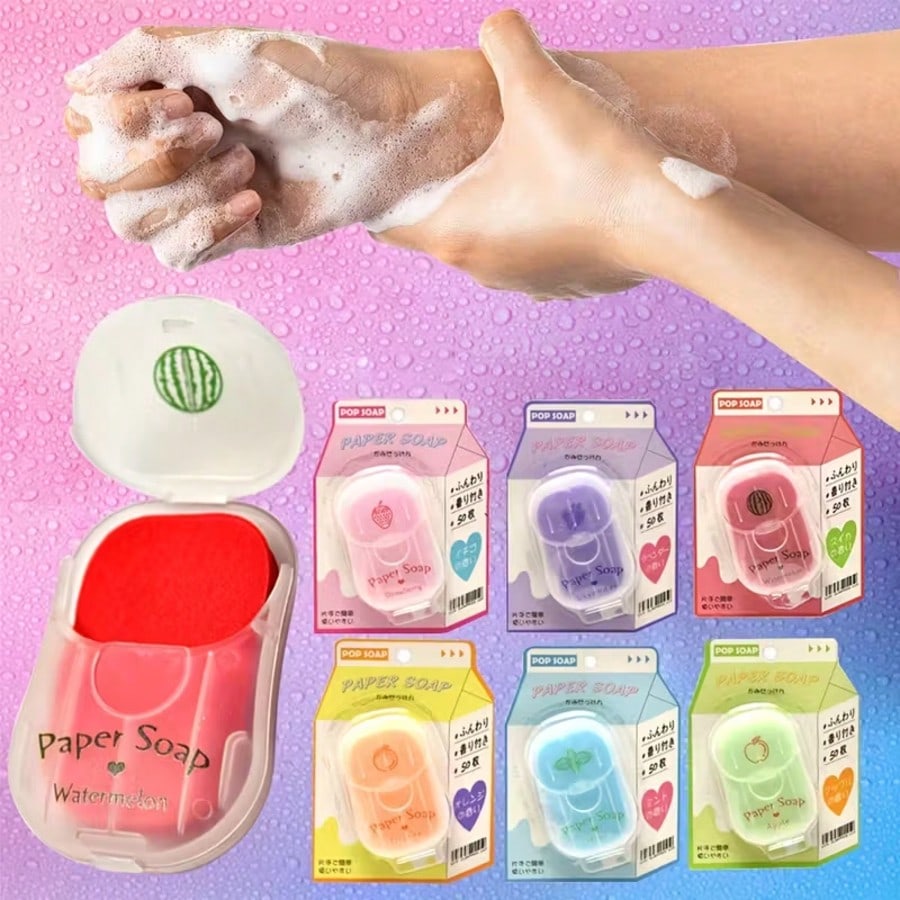 Biodegradable Soap Camp - Portable Disposable Paper Soap Hand Sheets