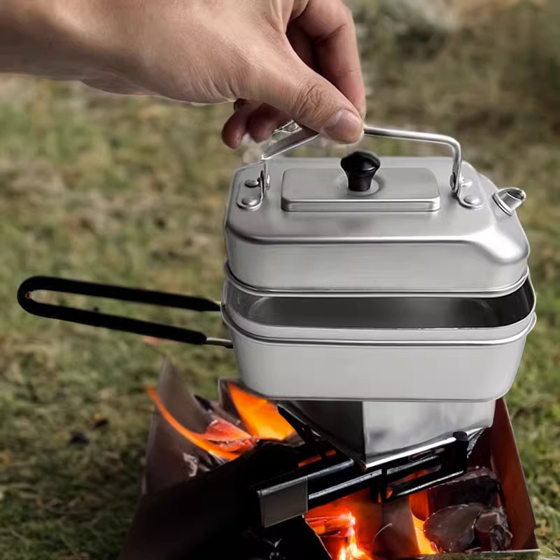 Camping Cooking Accessories Set - Ultralight Portable Picnic Camping Tourist Kettle