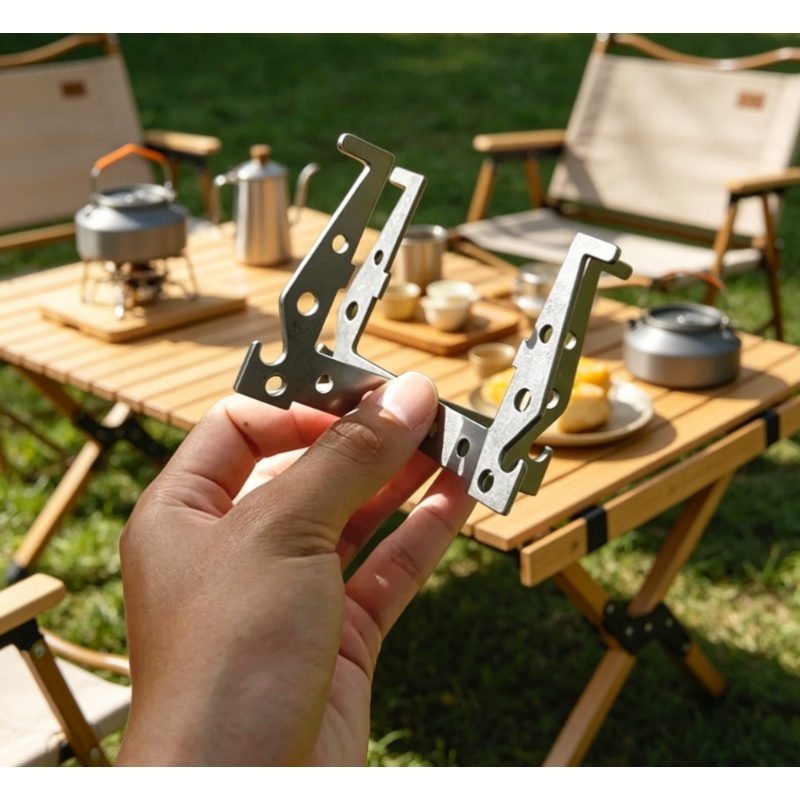 Camping Cooking Equipment Gas - 1Pc/Set Split Type Stainless Steel Crisscross