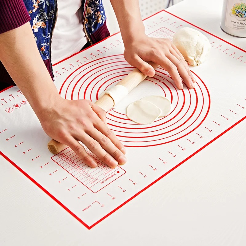 Camping Cooking Mat - Silicone Baking Mat Kneading Pad Dough
