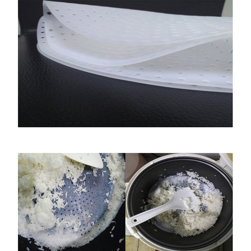 Camping Cooking Mat - 1Pc White Round Rice Steamer Mat
