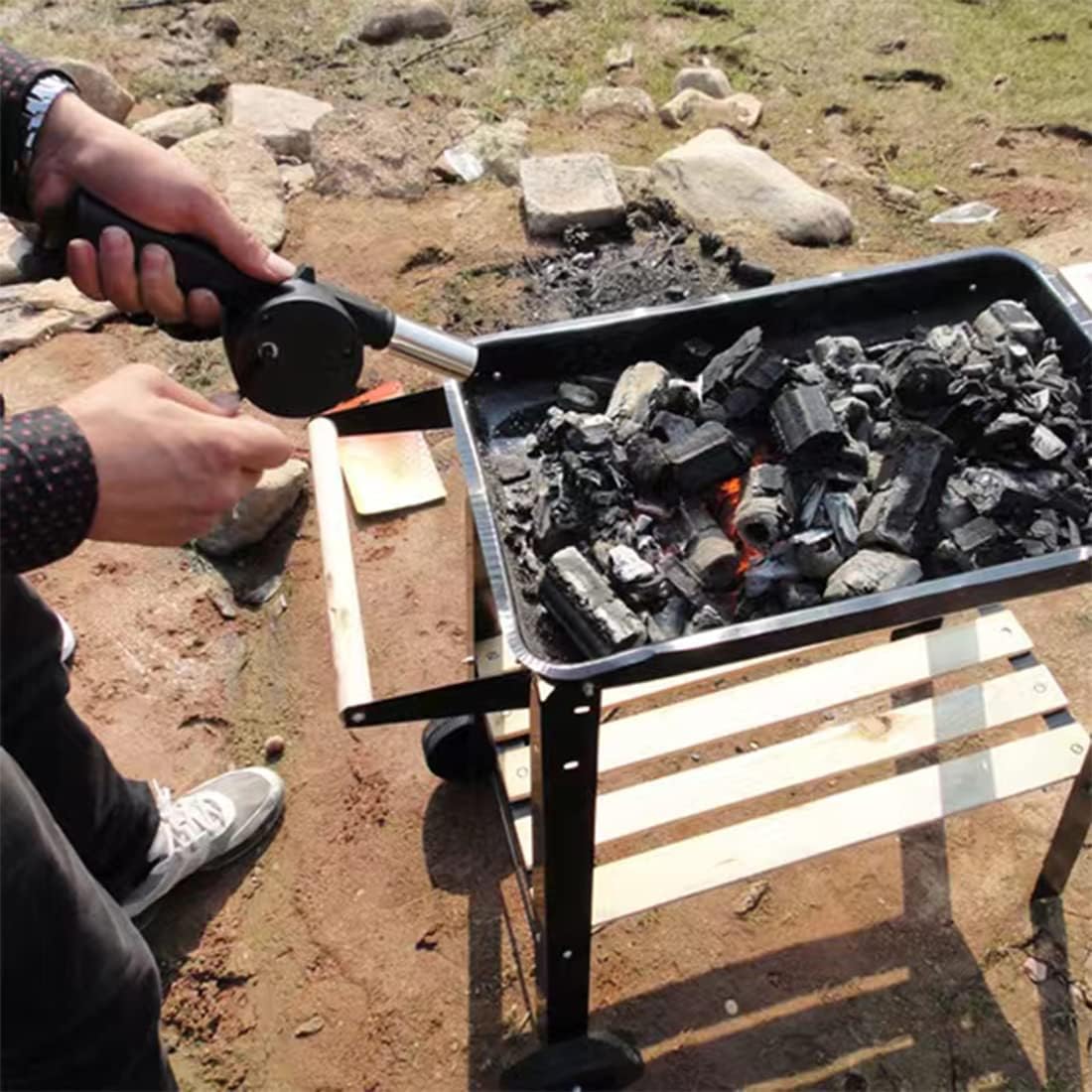Outdoor Cooking Barbecue Blowe - Camping Cooking Accessories Set review and price