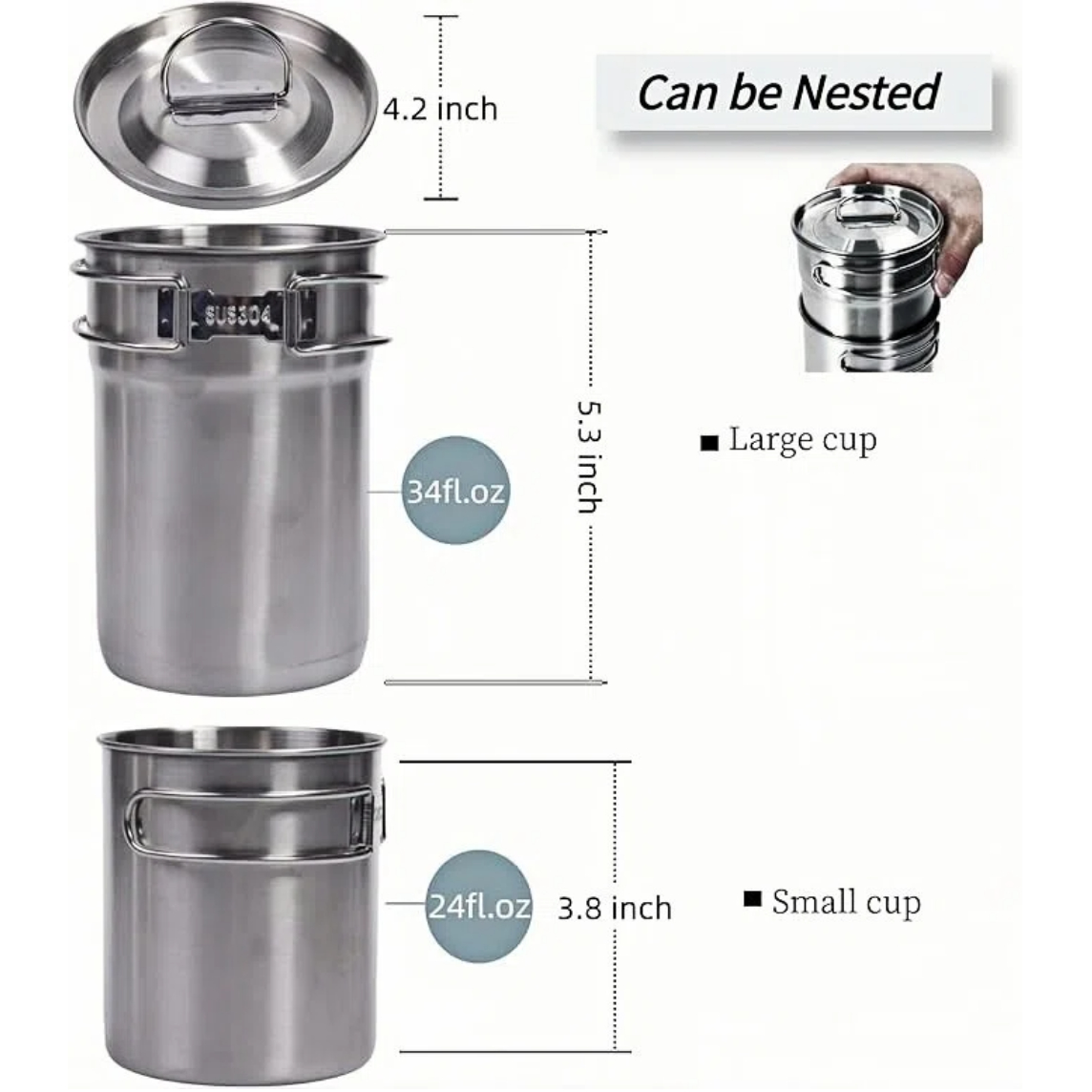 Foldable Camping Cups Mugs Cam - Camping Cooking Accessories Set review and price