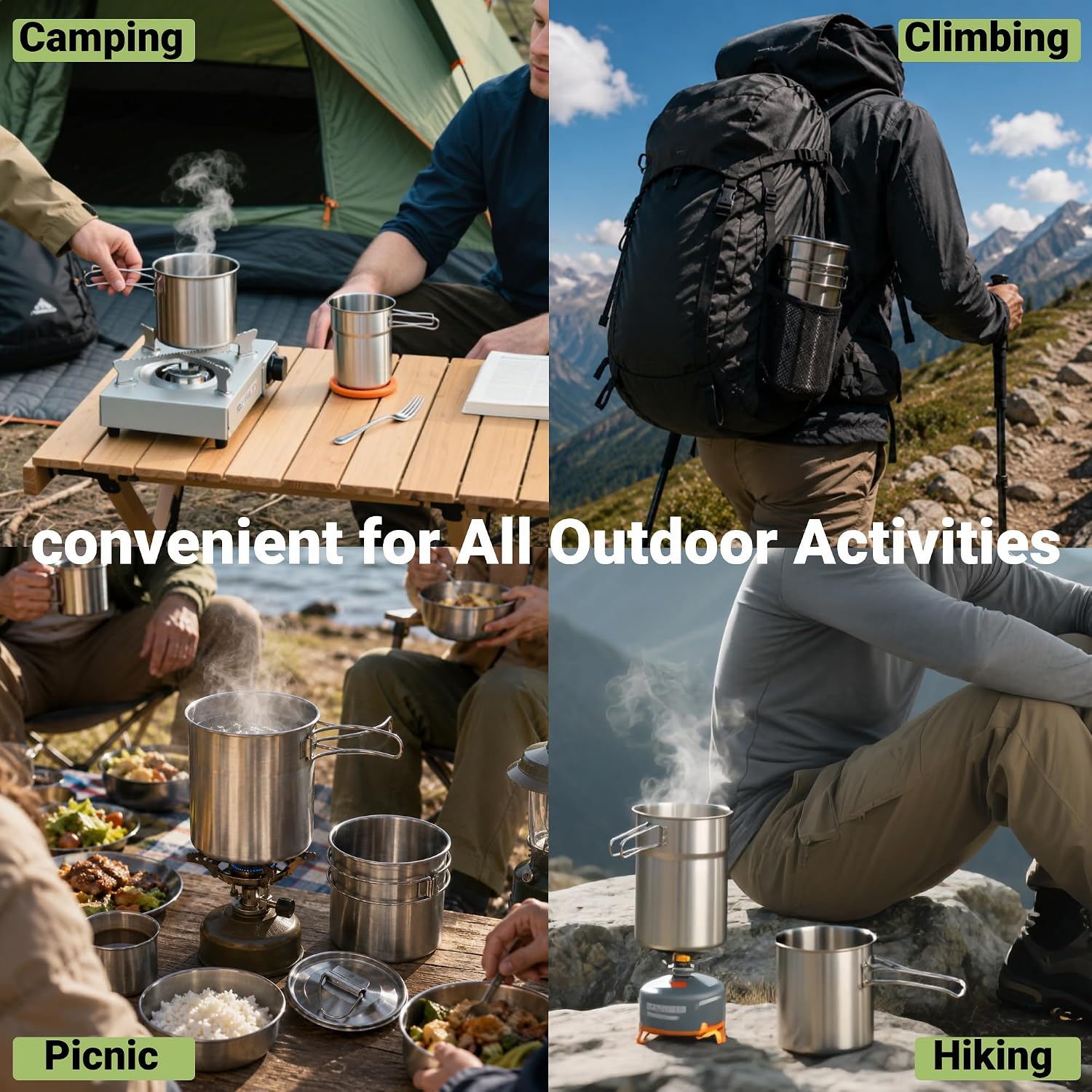 Foldable Camping Cups Mugs Cam - Camping Cooking Accessories Set review and price
