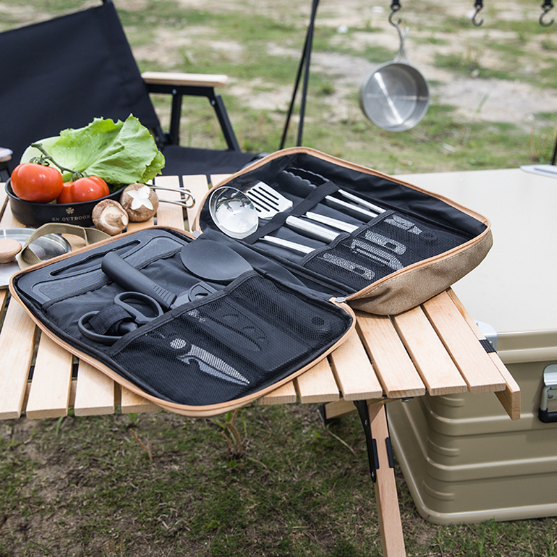 8pcs Camping Kitchen Cookware  - Camping Cooking Accessories Set review and price