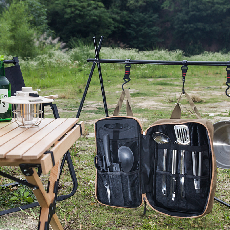 8pcs Camping Kitchen Cookware  - Camping Cooking Accessories Set review and price