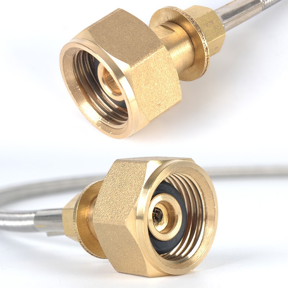 Gas Adapter Hose Brass Stainle - Camping Cooking Youtube review and price