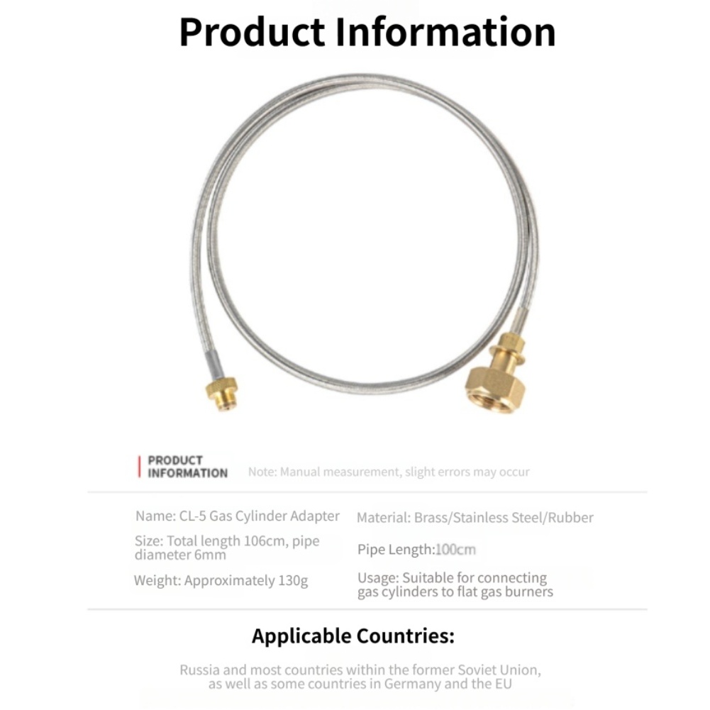 Gas Adapter Hose Brass Stainle - Camping Cooking Youtube review and price