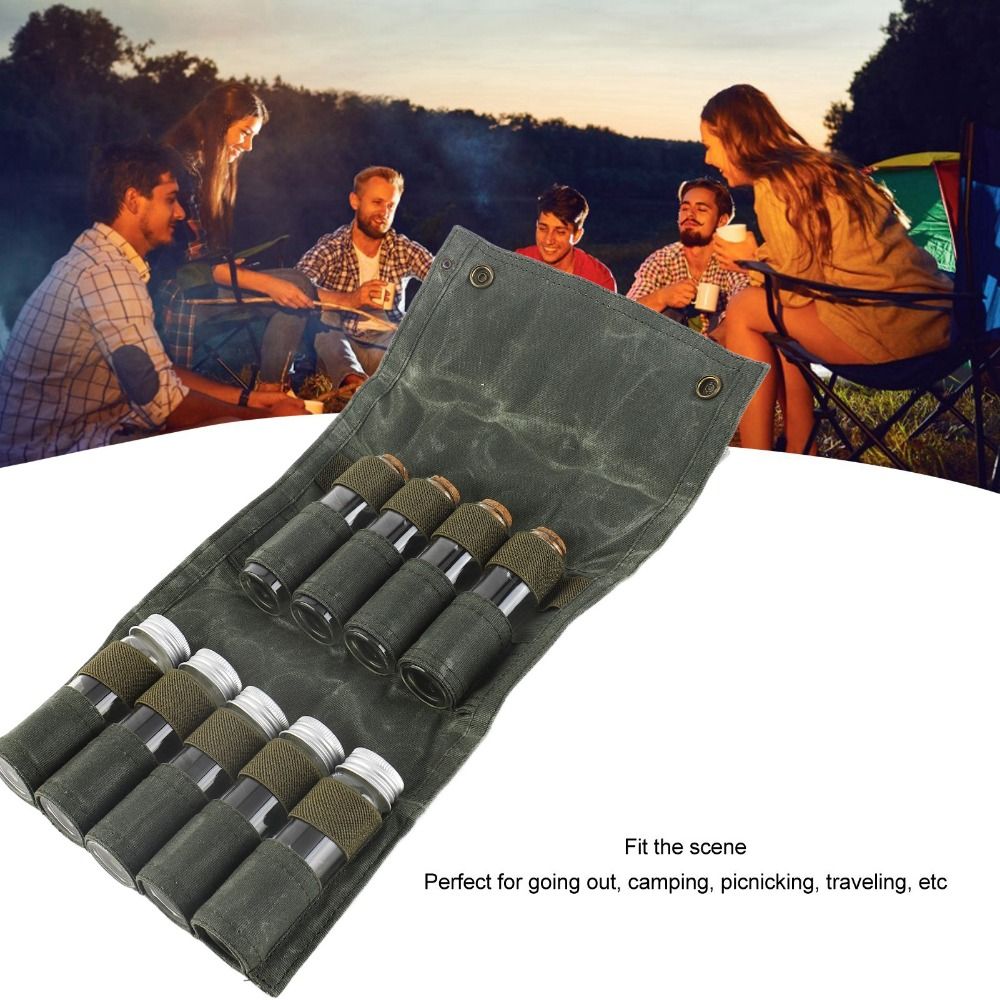 9 Pcs Durable Canvas Portable  - Camping Cooking Youtube review and price