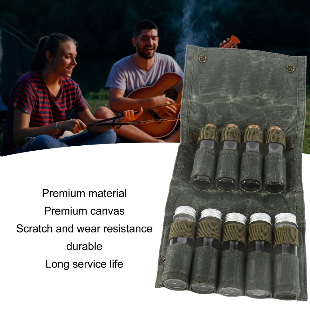 9 Pcs Durable Canvas Portable  - Camping Cooking Youtube review and price