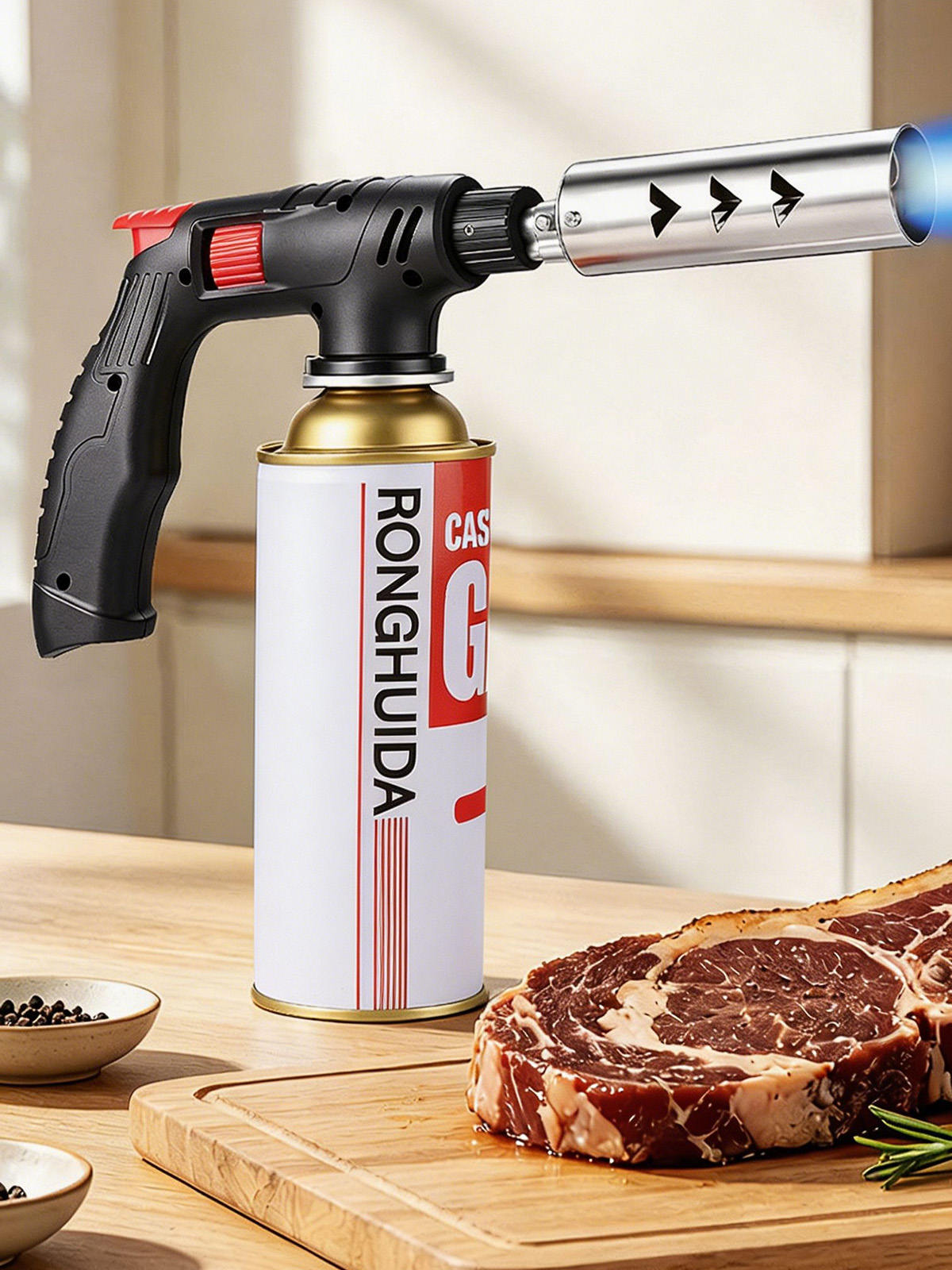 Extended Butane Torch Long Tub - Camping Cooking Youtube review and price