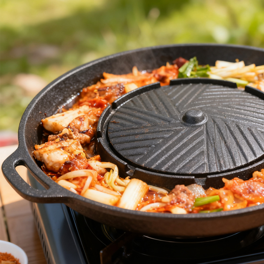 KOSUN Korean BBQ Grill Pan 2 i - Camping Cooking Device review and price
