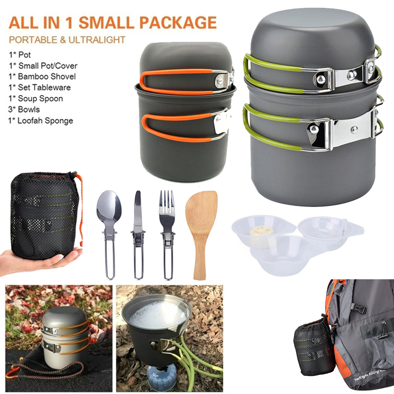 New Camping Pot  Portable Outd - Camping Cooking Kitchen Set review and price