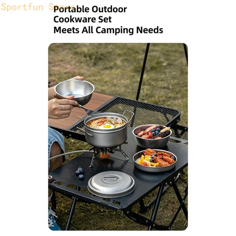 Trail Meal Cookware with Metal - Camping Cooking Dining Set review and price