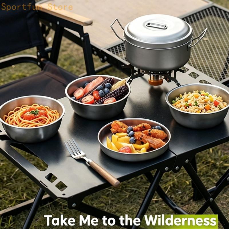 Trail Meal Cookware with Metal - Camping Cooking Dining Set review and price