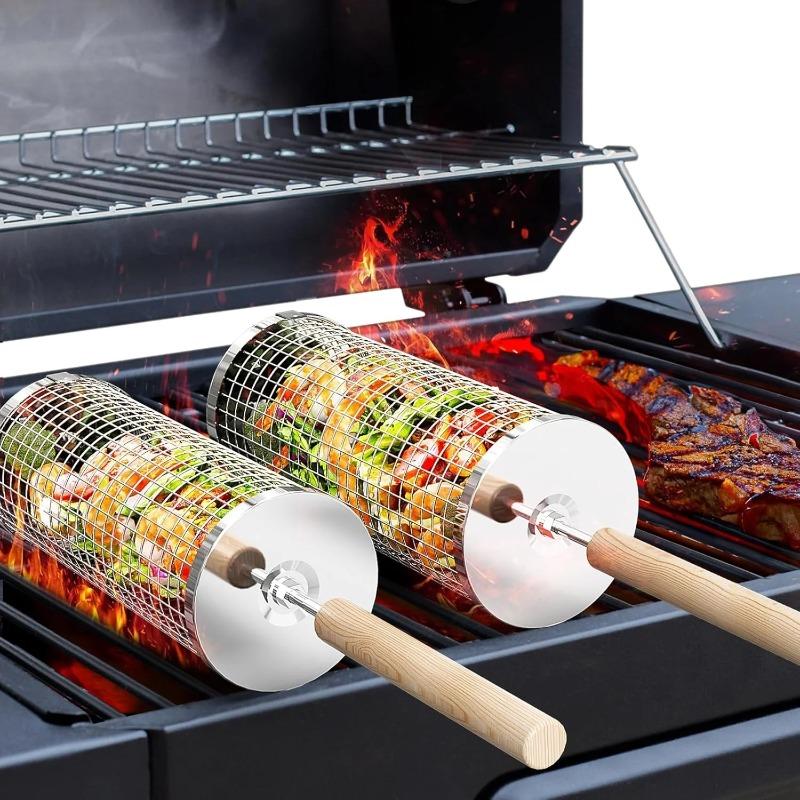 Stainless Steel BBQ Grill Bask - Camping Cooking Device review and price