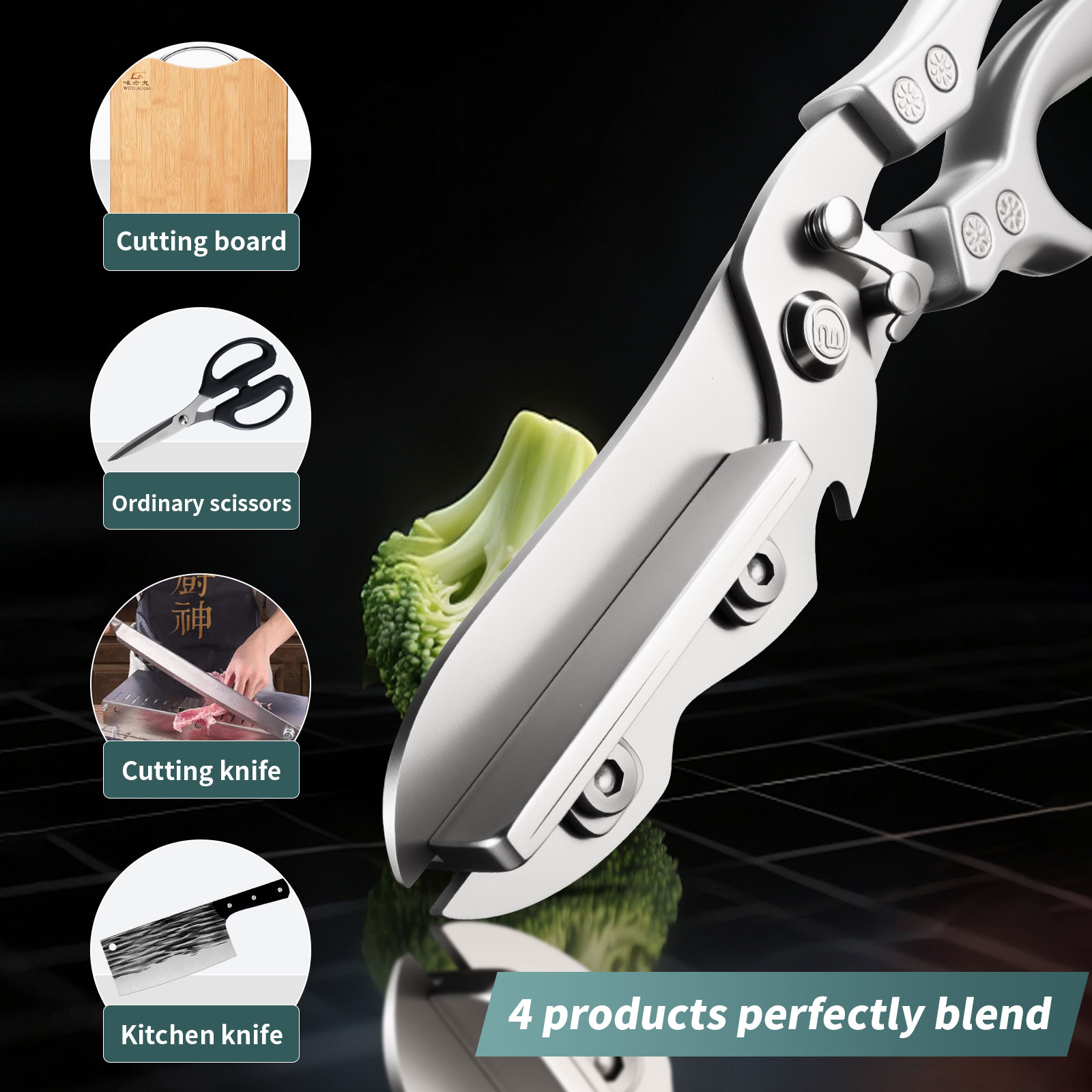 Multifunctional Kitchen Scisso - Camping Cooking Kitchen Set review and price