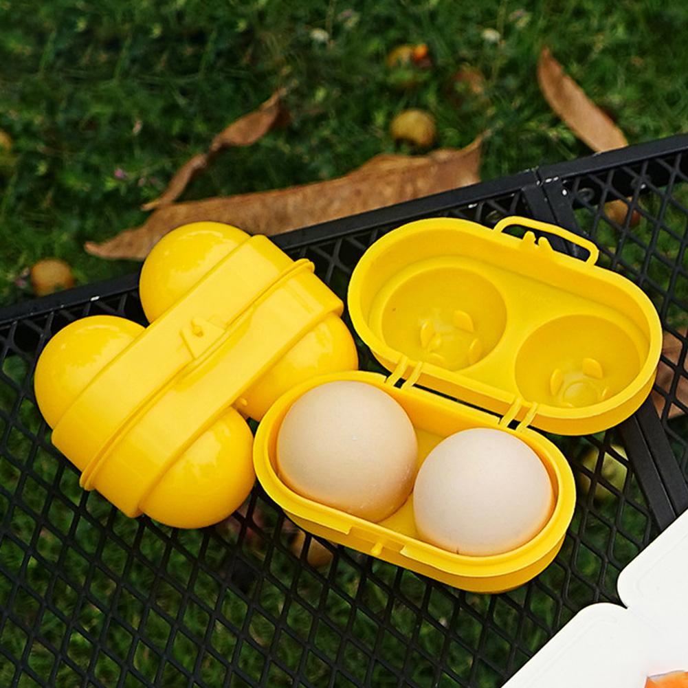 2 Grid Egg Storage Box Contain - Camping Cooking Utensil Holder review and price
