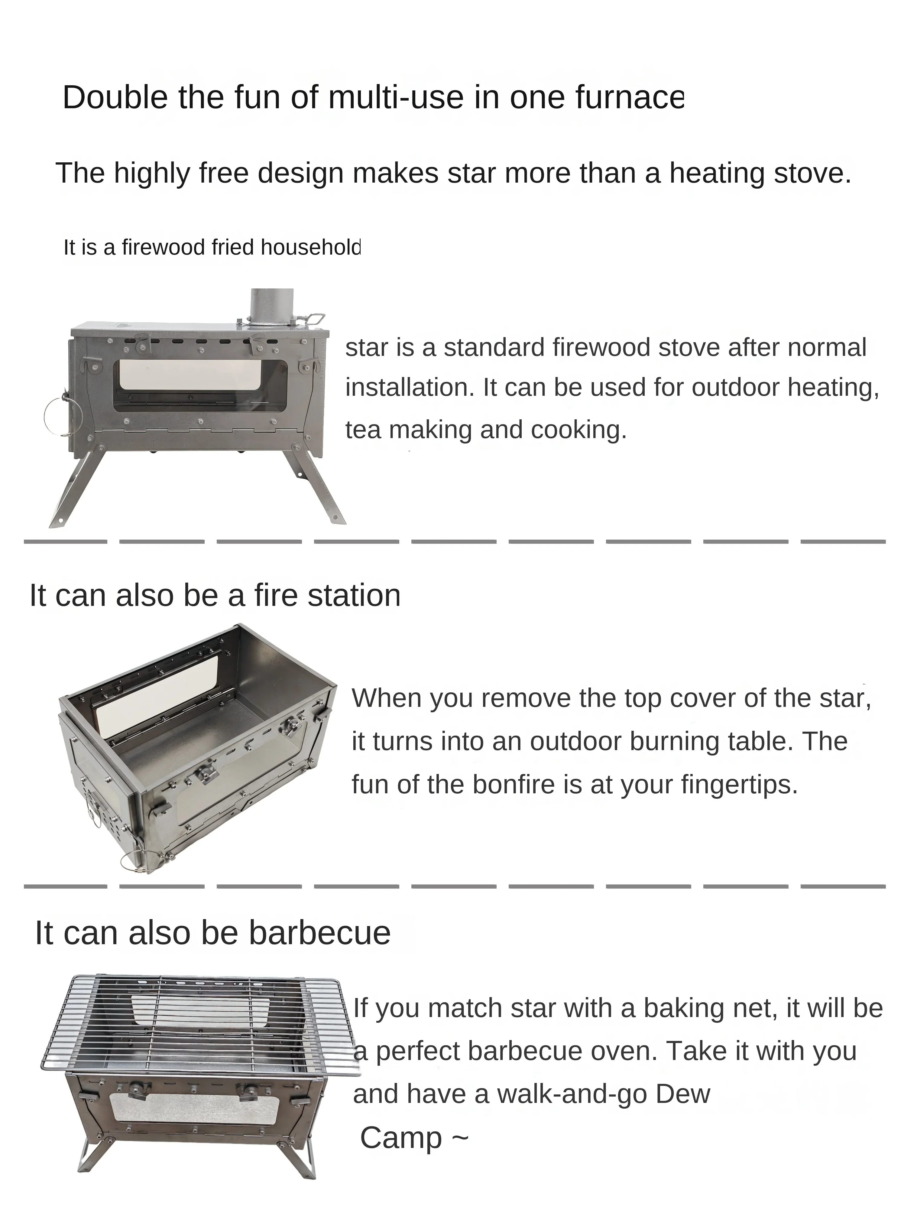WT Star Ti Titanium Alloy Fold - Camping Cooking Hob review and price
