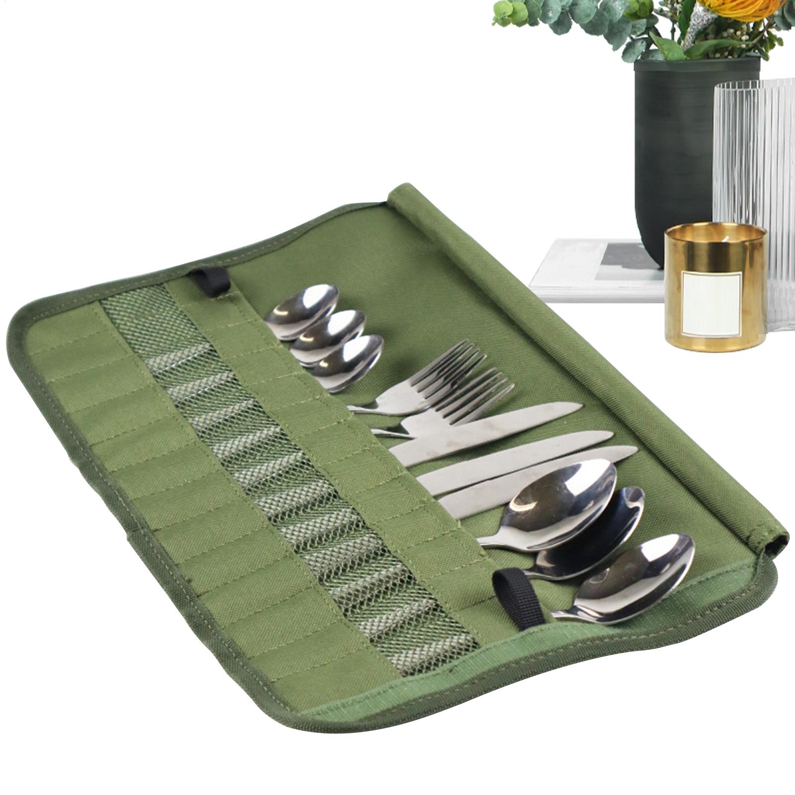 Camping Tableware Roll Bag Cam - Camping Cooking Utensil Holder review and price