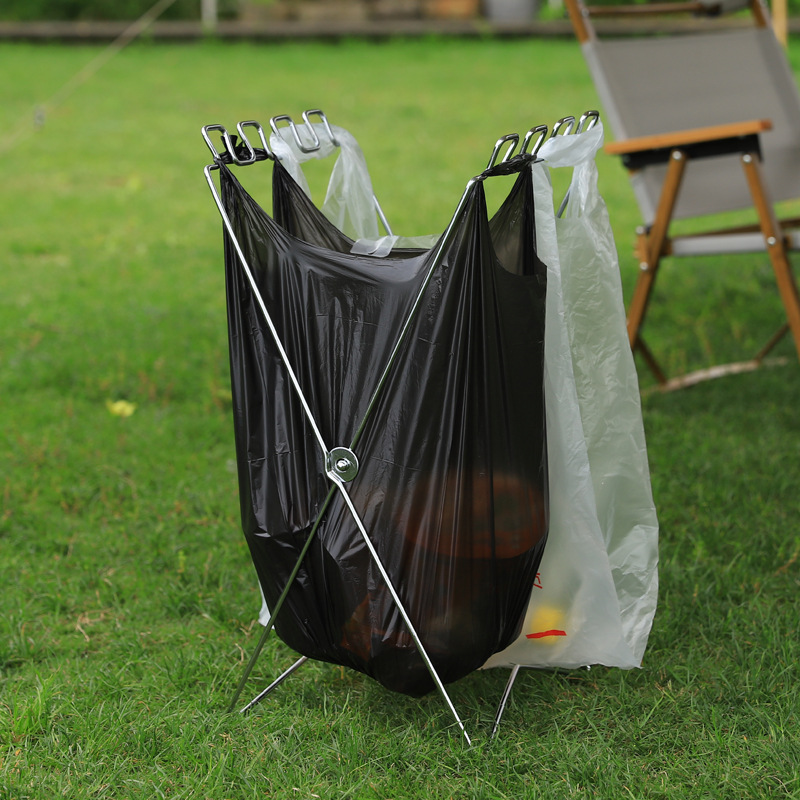 Portable Folding Garbage Bag H - Camping Cooking Utensil Holder review and price