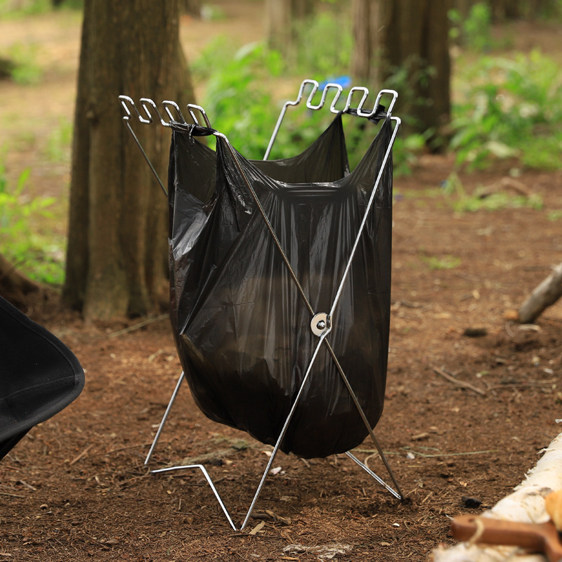 Portable Folding Garbage Bag H - Camping Cooking Utensil Holder review and price