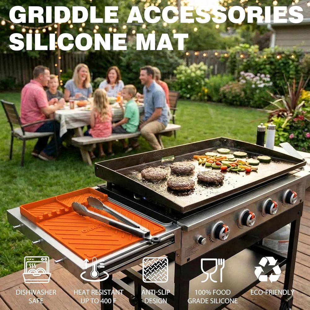 Silicone Grill Mats or Griddle - Camping Cooking Mat review and price