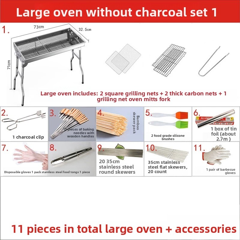 Large Folding Charcoal Barbecu - Camping Cooking Device review and price