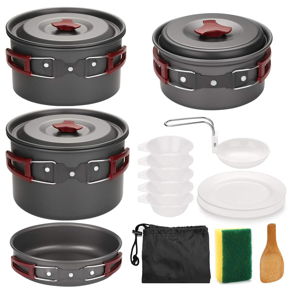 Outdoor Camping Cookware Kit N - Camping Cooking Accessories Set review and price